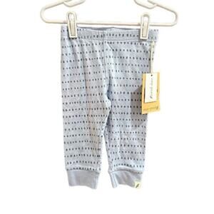 NEW Easy-Peasy Blue Polka Dot Unisex Joggers 95% Organic Cotton Size 6-9mo